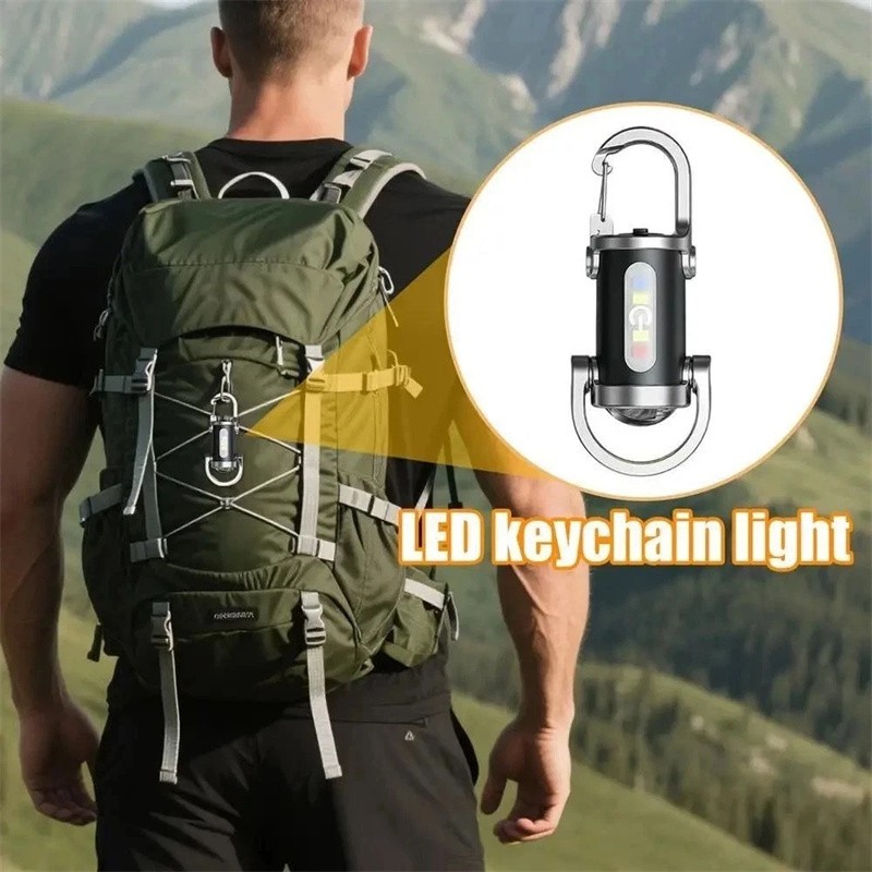 NEW Super Bright LED Mini Flashlight USB Rechargeable Pocket Keychain Torch