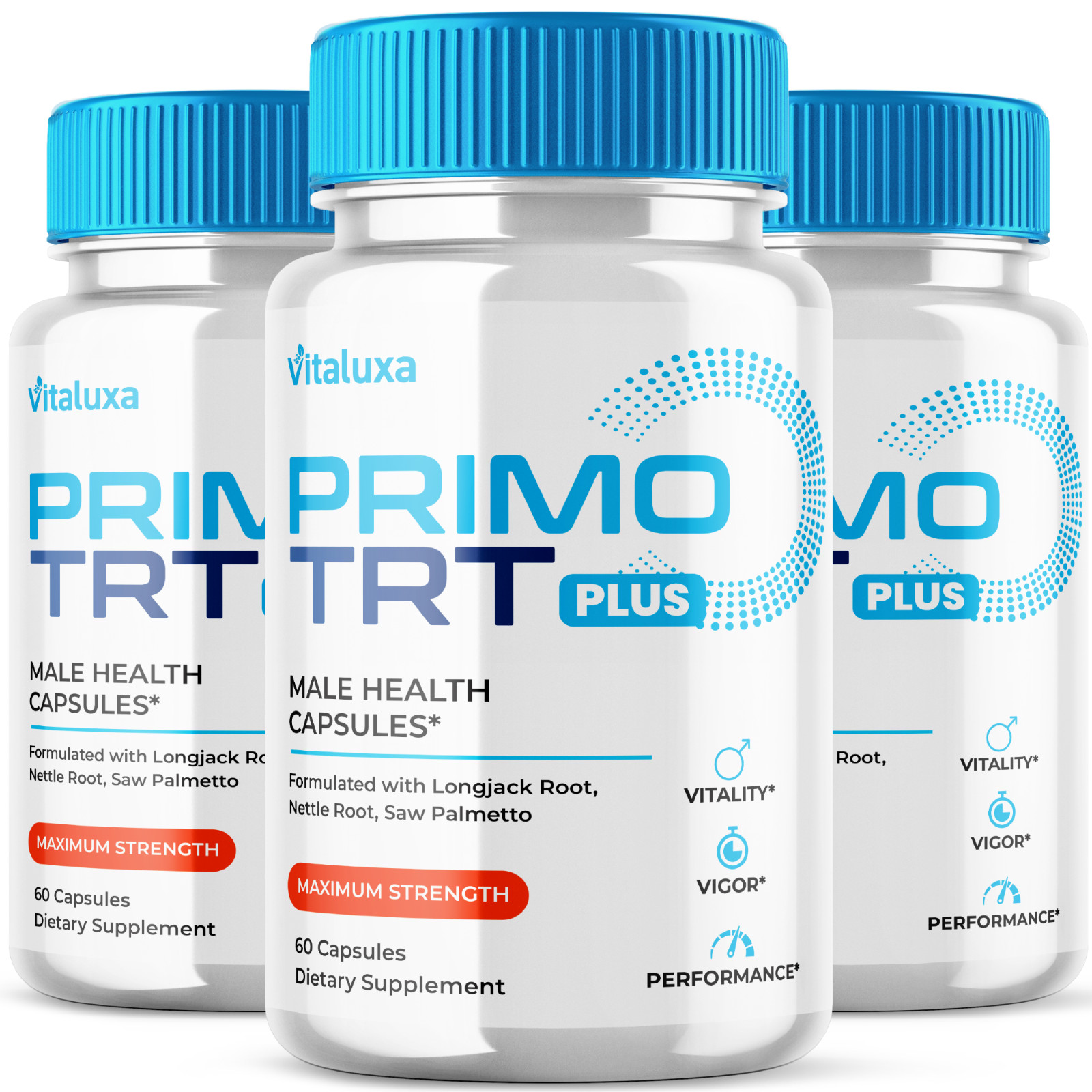(3Pack) Primo TRT Capsules For Men PrimoTRT Male Enhancement Performance (180ct)