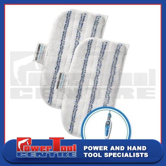 Genuine Black & Decker Microfibre Steam Mop Pads x 2 for FSM1600 FSM1500 FSMP20