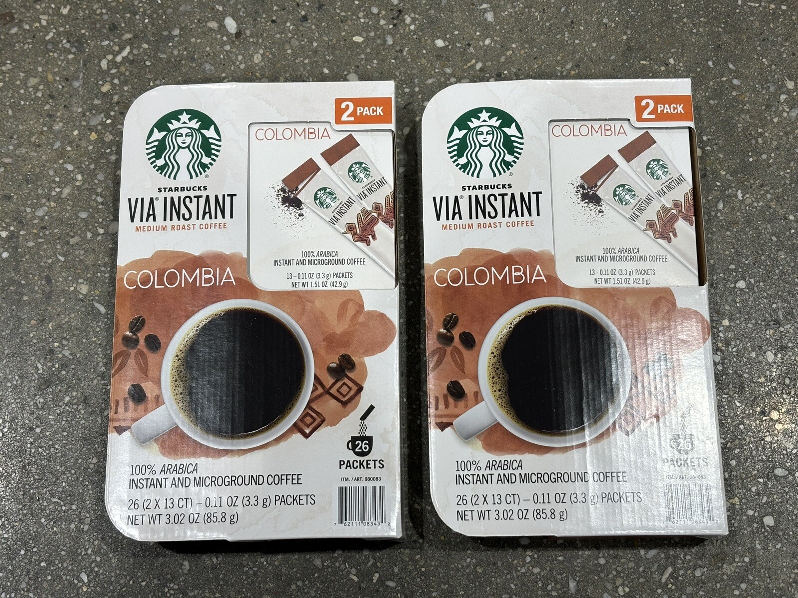 Starbucks VIA Instant Coffee Colombia Medium Roast  (52packets) EXP：05/26