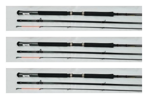 3ea HT PANFISH SPECIAL TROLLING RODS, 14' HT PSTM143, CRAPPIE POLE 3pc GRAPHITE