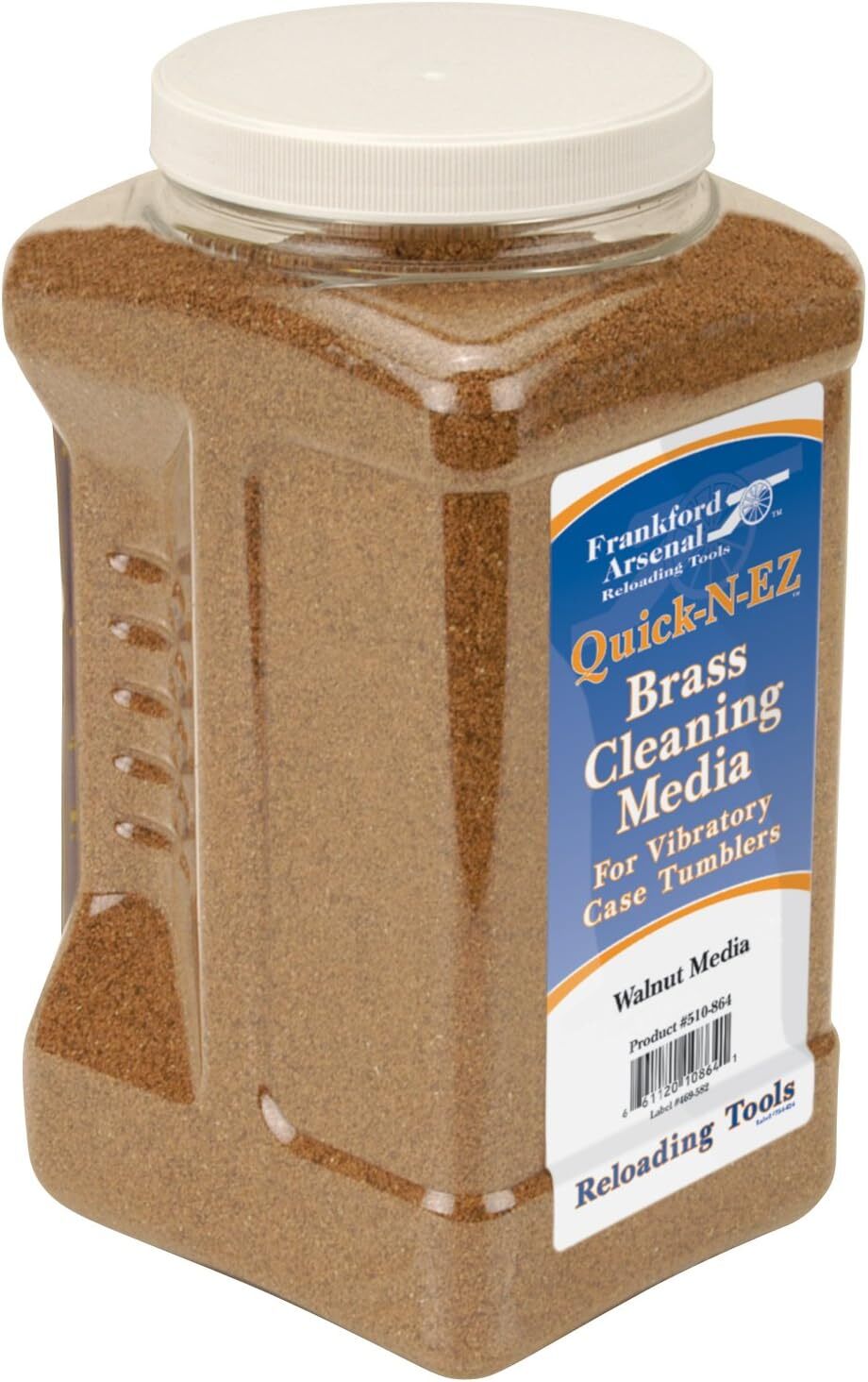 Frankford Arsenal 5 lb Container of Walnut Hull Media for Case Tumbling, Ammo