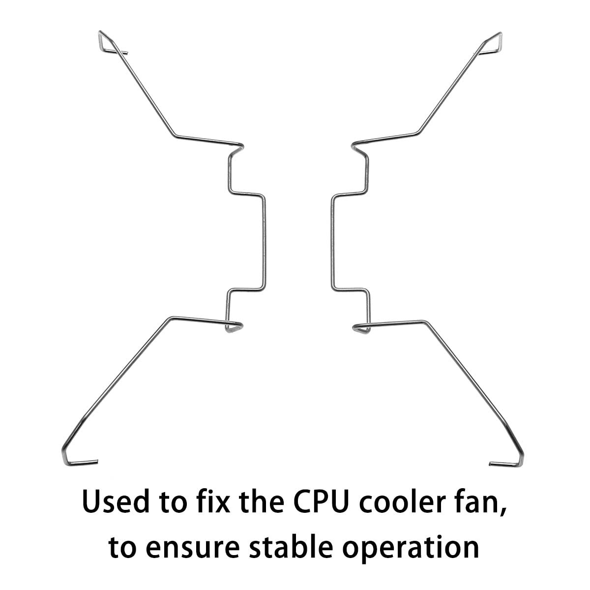 DGHAOP 4pcs Computer Mainboard CPU Radiator Fan Fixing Clip 12cm Upper Hook