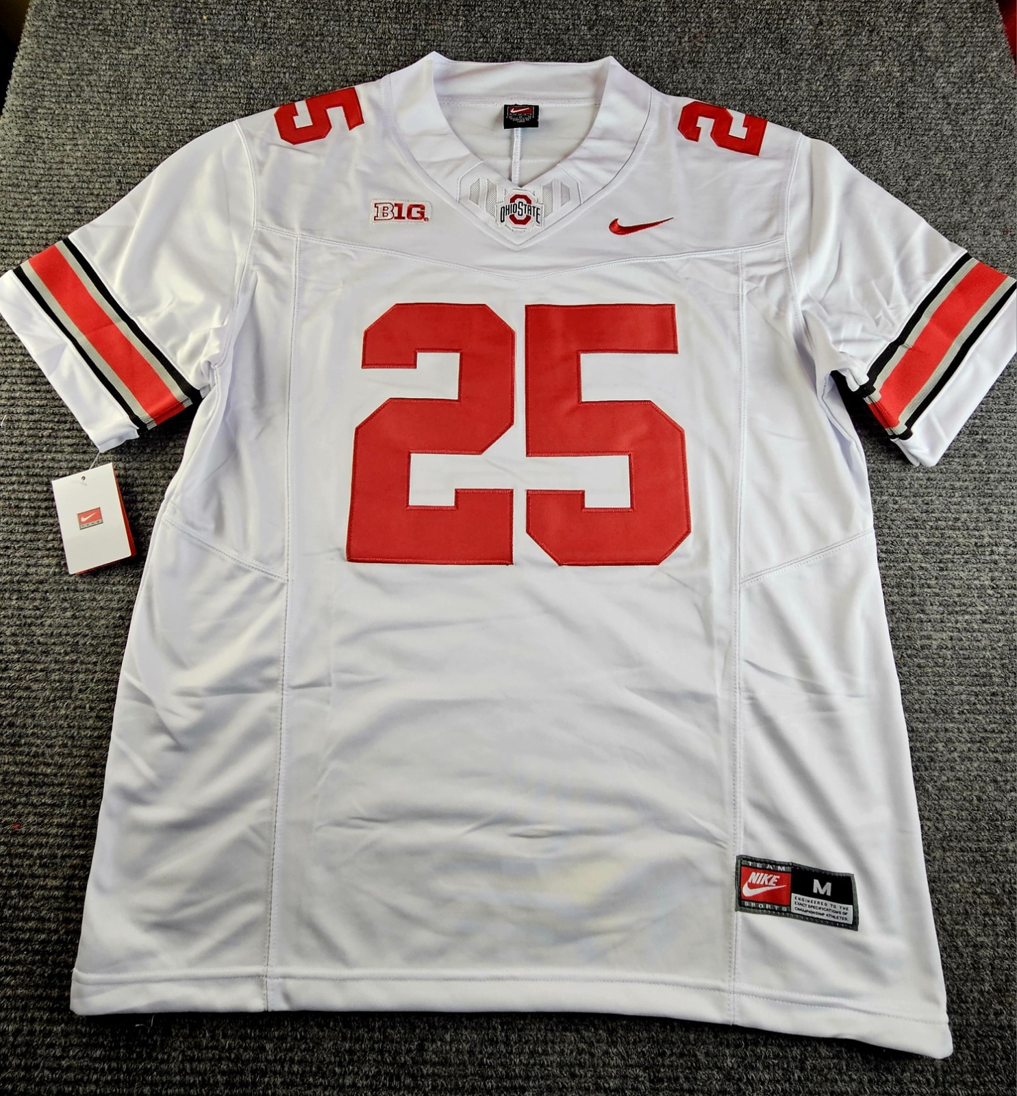 Ohio State Buckeyes Mens Medium Bo Jackson White Stitched Football Jersey New