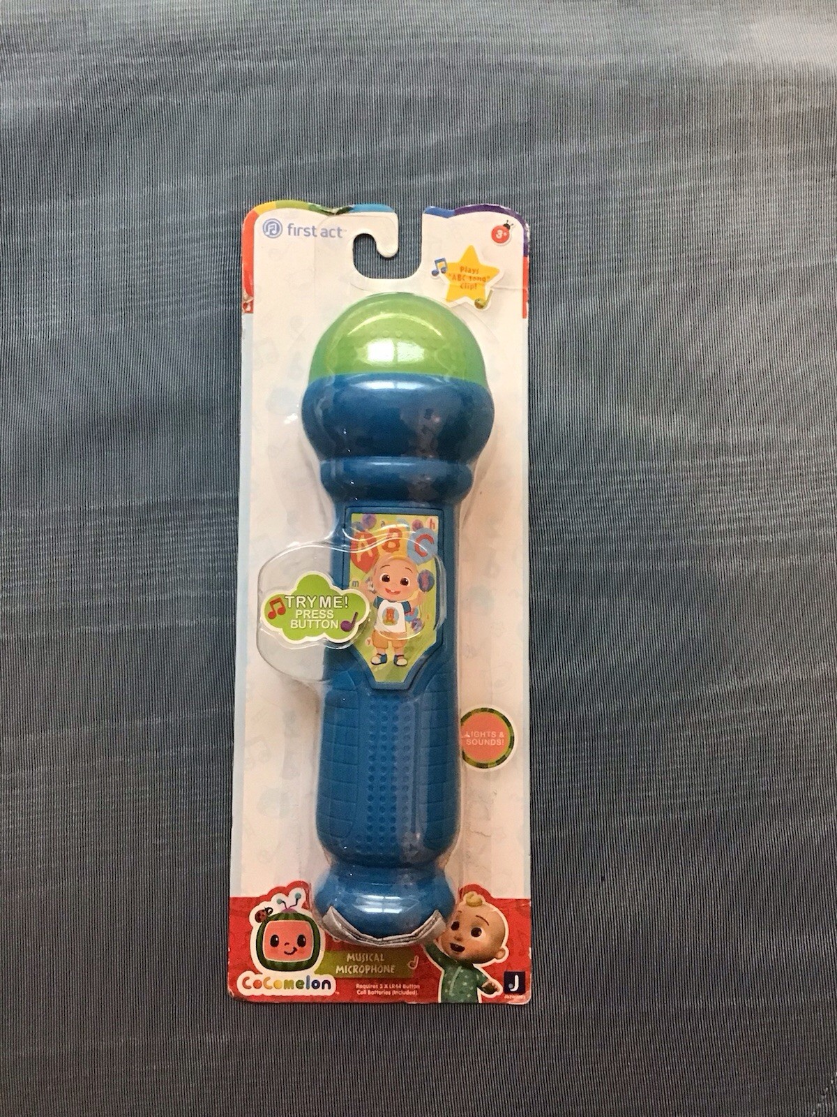 Cocomelon First Act Musical Microphone ABC Song Clip Toy New
