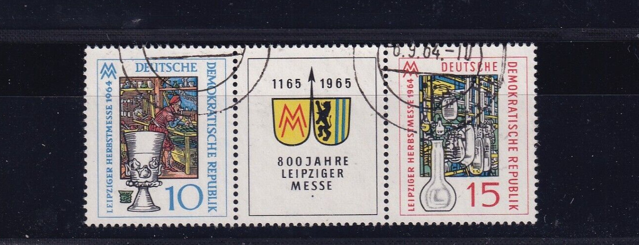 DDR used 1052-3 Scott 719-20 Leipzig fair