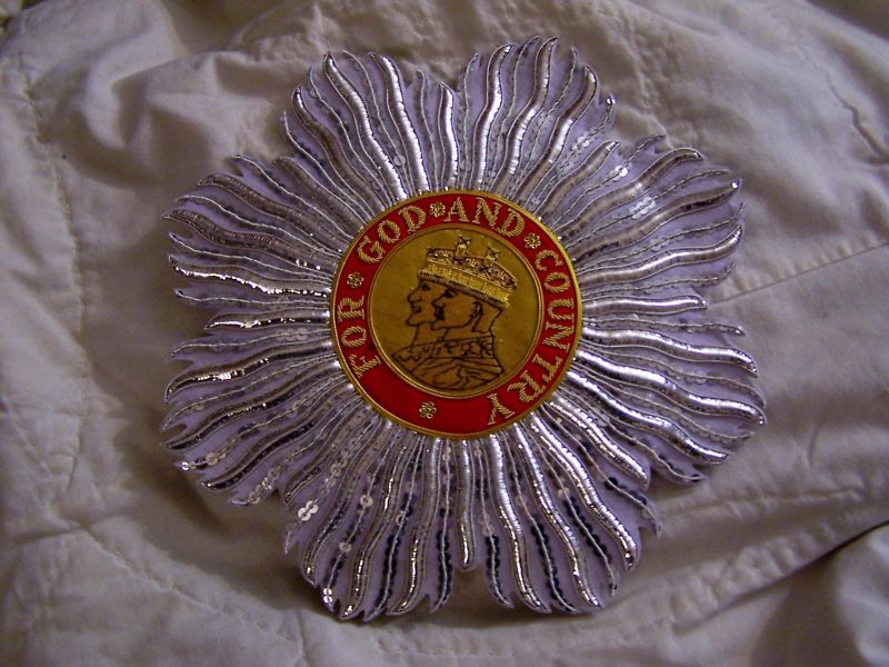 British Britain BEF UK Medal O.B.E. Empire Knight Cape Robe Officer Crest Order