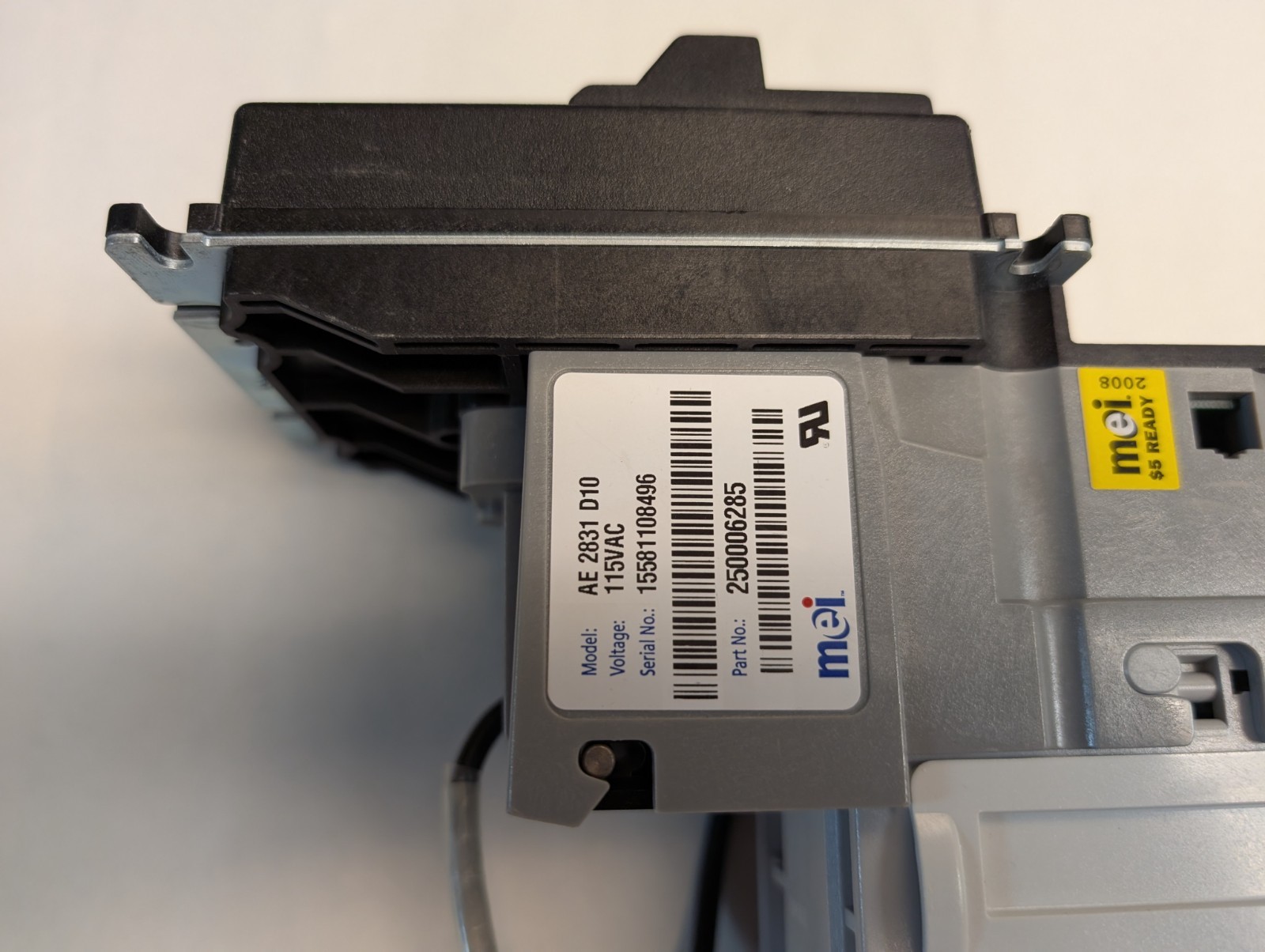 MEI Mars AE 2831 D10 bill acceptor, validator $1 - $100s