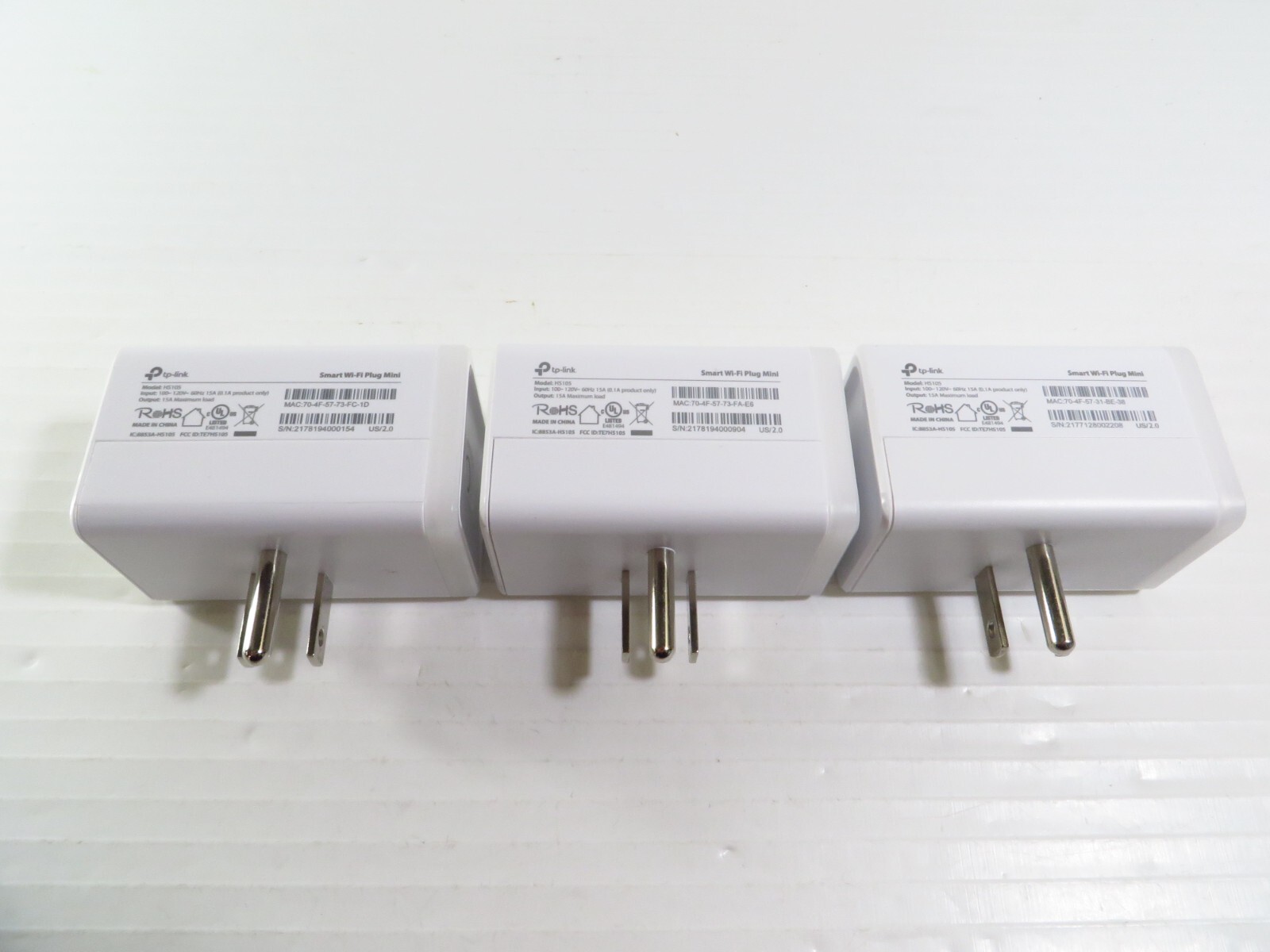 TP-LINK Smart Wi-fi Plug Mini - White (HS105) - 3 Pack