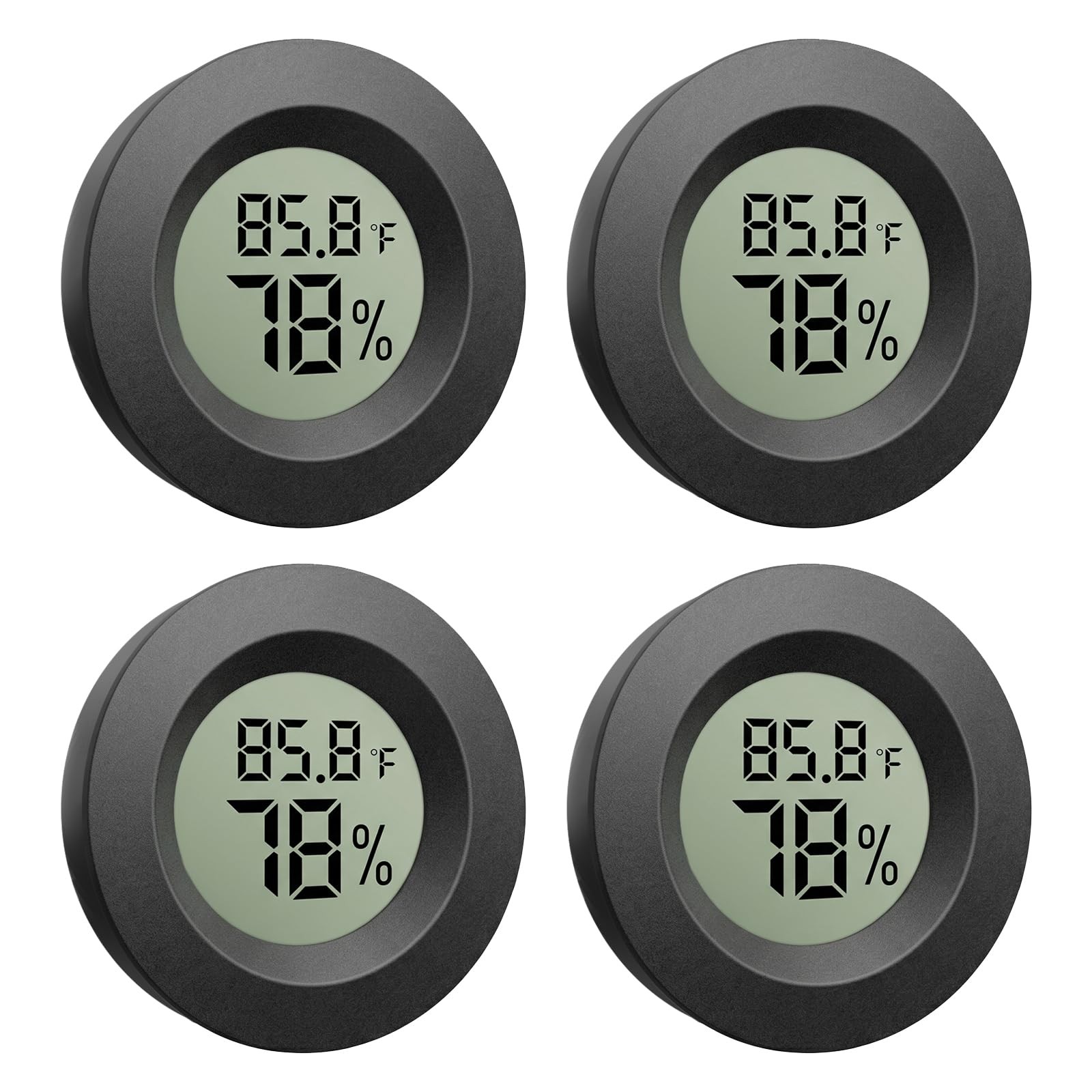 4 Pack Digital Hygrometer Thermometer Mini LCD Humidity Indoor Outdoor