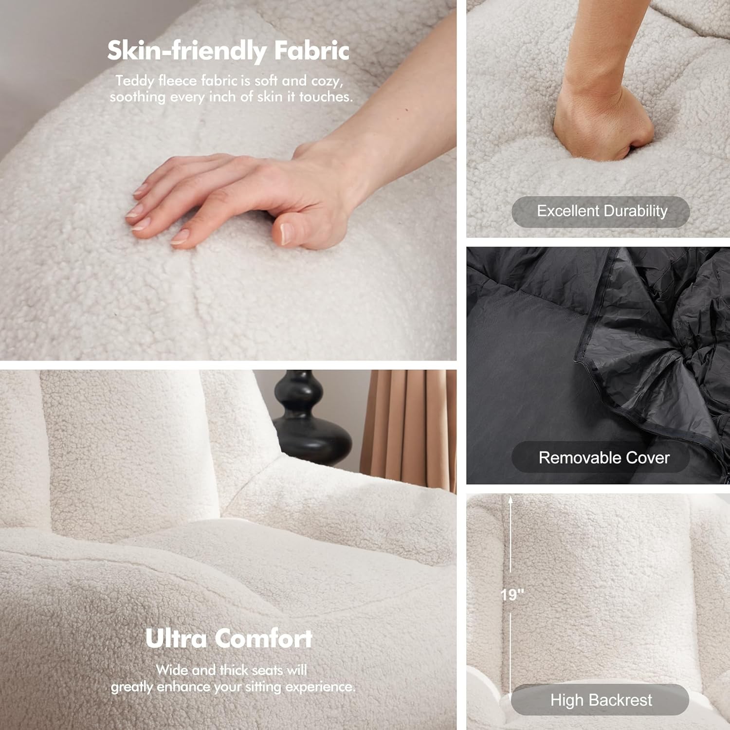 Bean Bag Chairs for Adults, Giant Beag Couch Adult Bean Bag