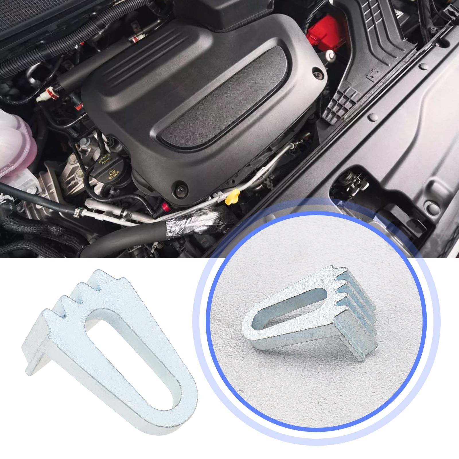 ECSiNG Car Flywheel Timing Tool Carbon Steel Flywheel Locking Tool Compatible...