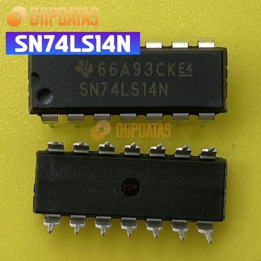 10PCS New  SN74LS14N DIP14 Hex Schmitt-Trigger Inverters