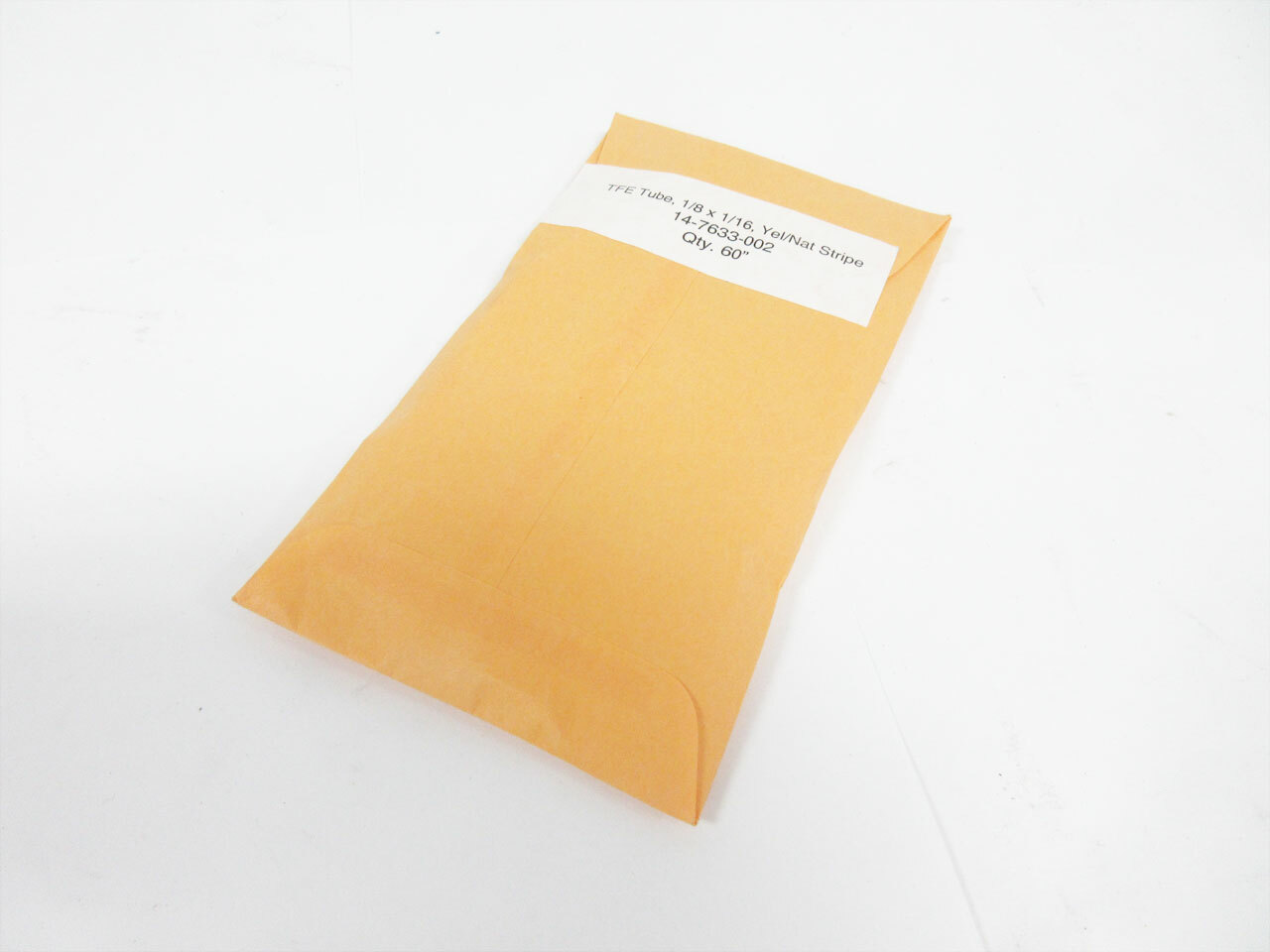 GILSON TELEDYNE TFE TUBE 1/8" X 1/16" YEL/NAT STRIPE 14-7633-002 60"