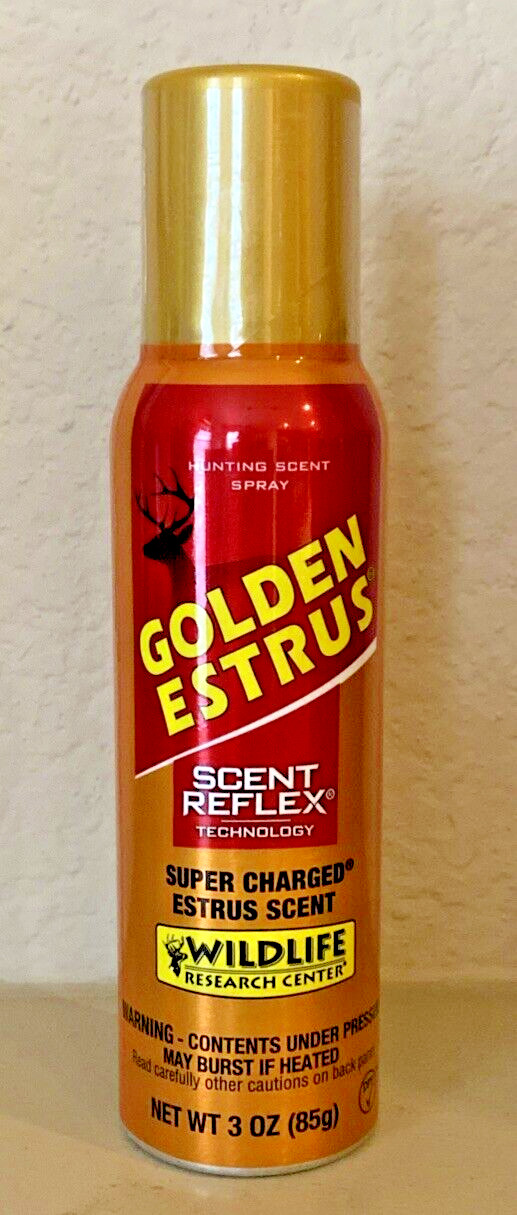 Wildlife Research Golden Estrus 3 Oz Hunting Spray ~ Attract Deer & Cover Scent