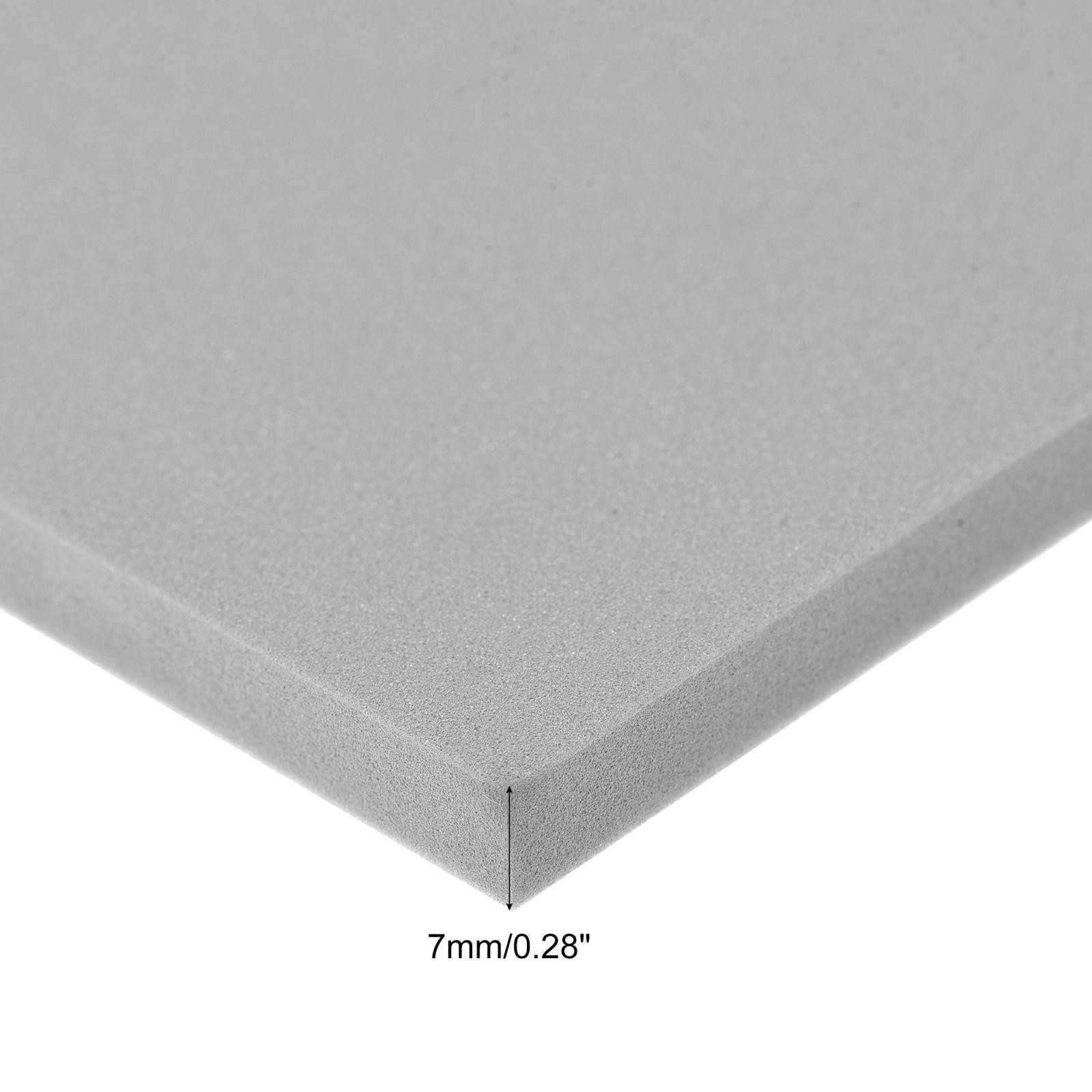 4 Pcs Grey EVA Foam Sheets 10 x 10 Inch 7mm Thickness for Crafts DIY Projects