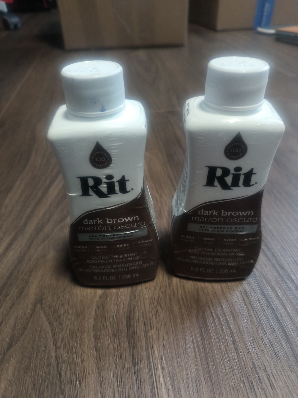Rit All-Purpose Liquid Dye, Dark Brown OPENED LIGHTLY USED 7 OZ EACH