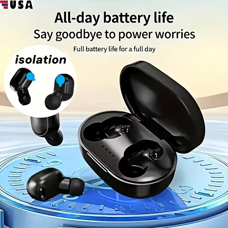 TWS Bluetooth Wireless Earbuds Waterproof Bluetooth 5.0 Headset Noise Cancelling