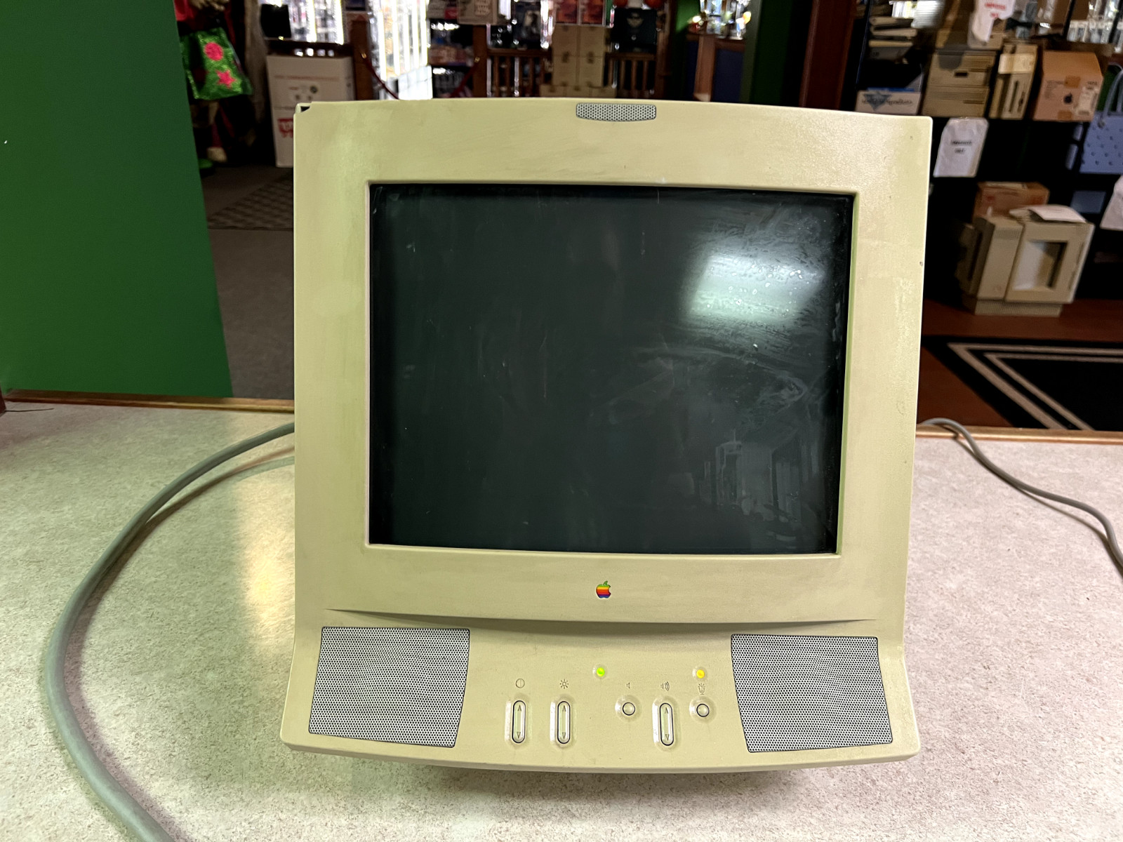 DEFECTIVE Vintage 1993 Apple Audio Vision 14 Display Monitor M2001 Power G3D