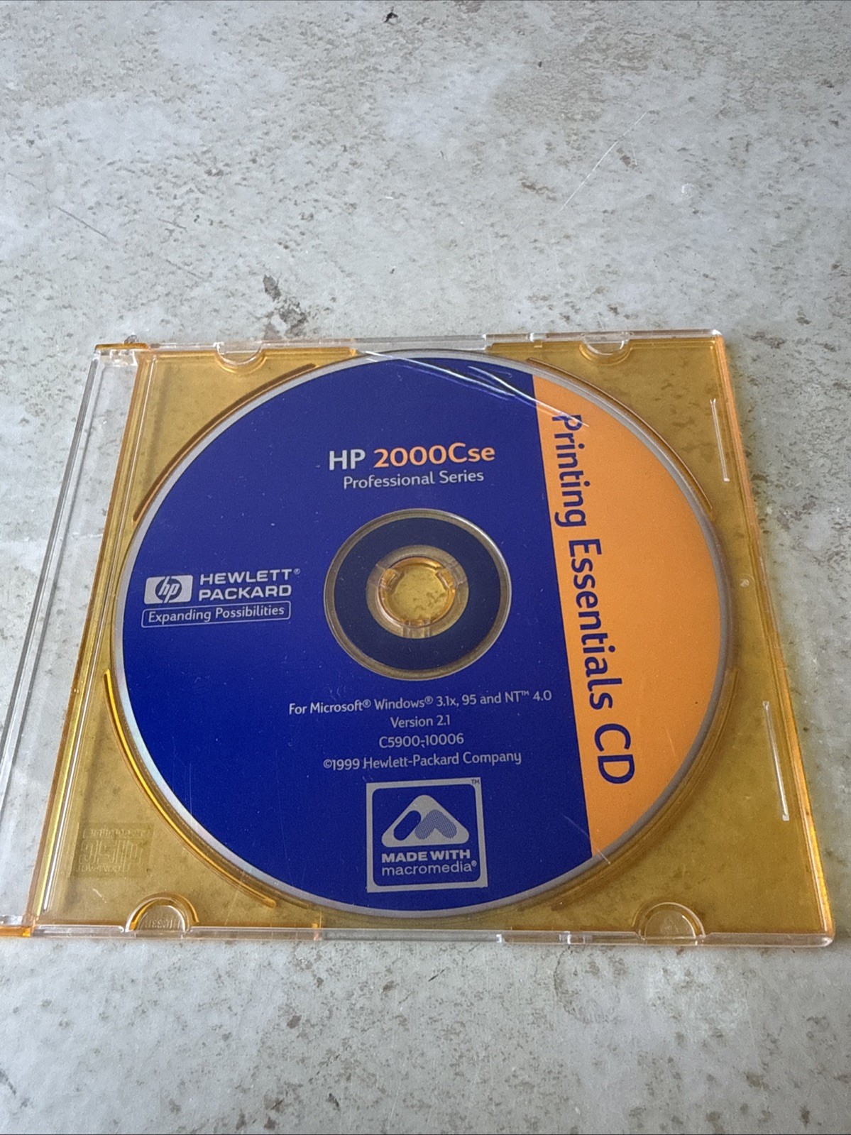 HP 2000Cse Printing Essentials CD