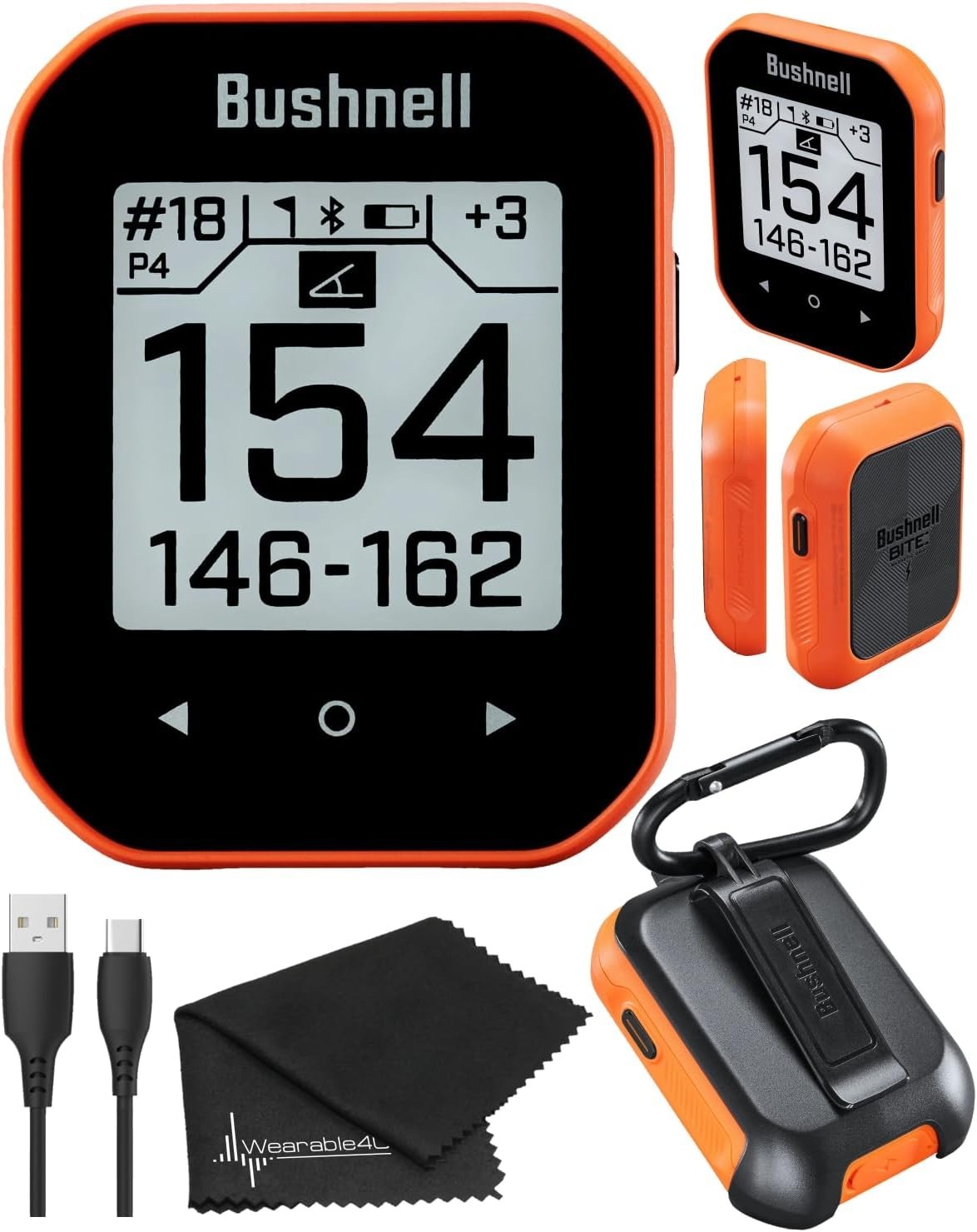 Bushnell Phantom 3 Touchscreen Handheld Golf GPS Slope Rangefinder - Orange -NEW