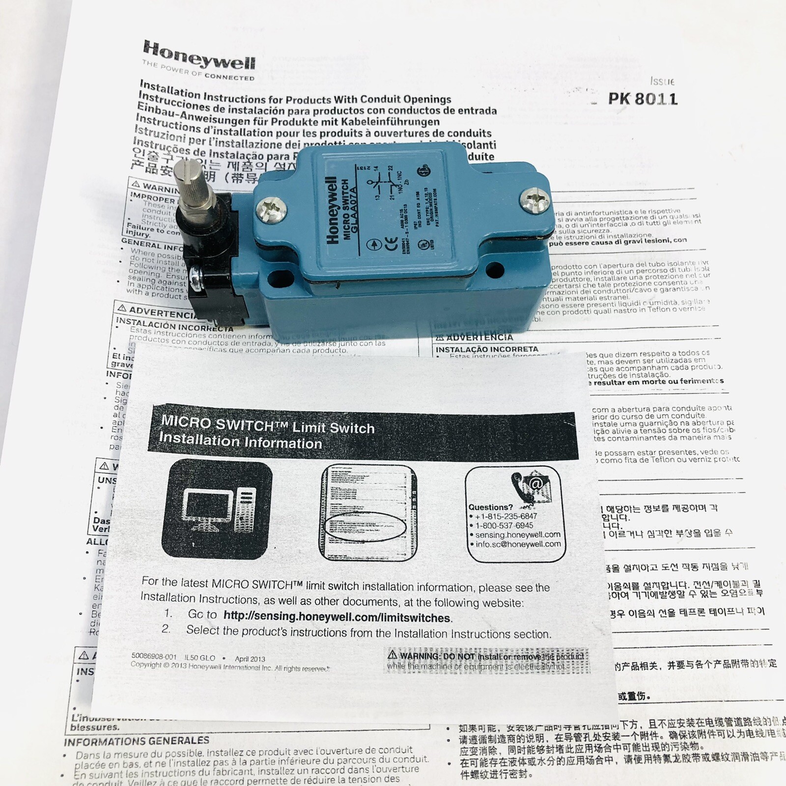 HONEYWELL MICRO SWITCH GLAA07A