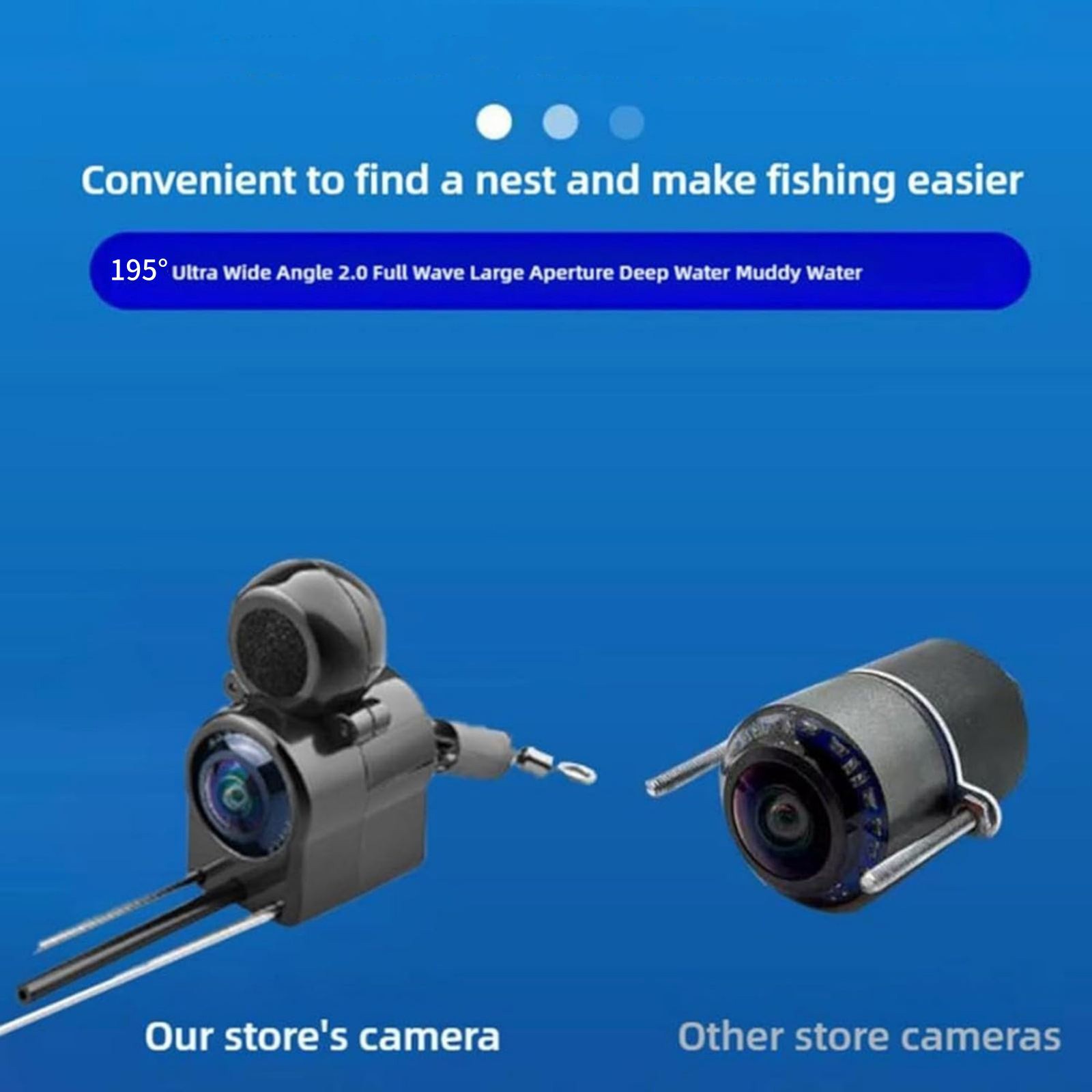 Underwater Fish Finder Display 4.3" HD Screen w/ Night Vision 30 Meter HD Camera
