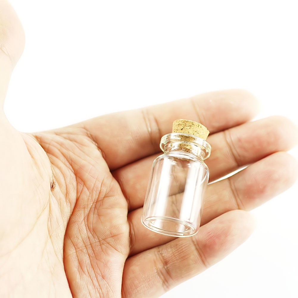 22x35mm 6ml Glass bottles Lots Cork bottle Bottles with Cork 30-100 pieces
