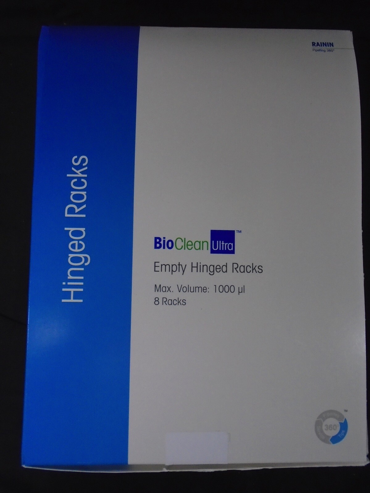 RAININ BioClean 8 Empty Hinge Racks Pipetting Max Volume 1000 μL 30389351