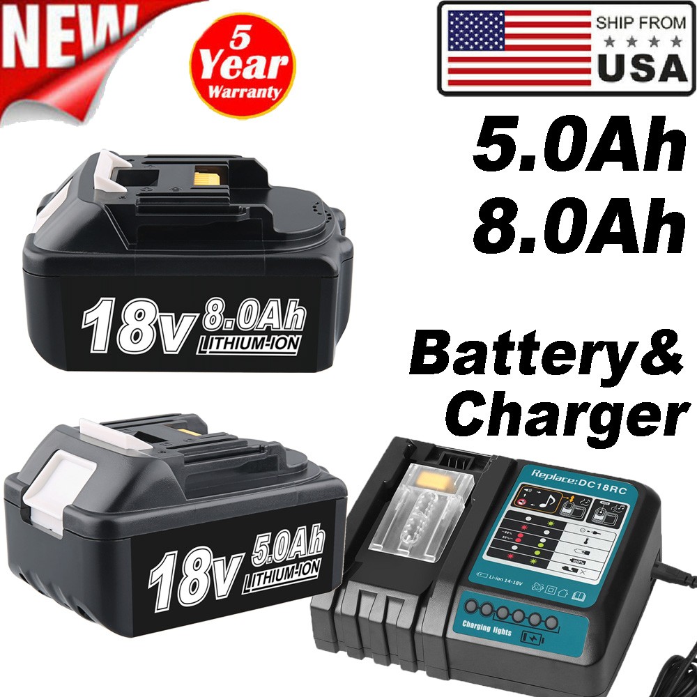 for  18V 5.0Ah/8.0Ah for  Li-ion Battery for BL1830 BL1815  US