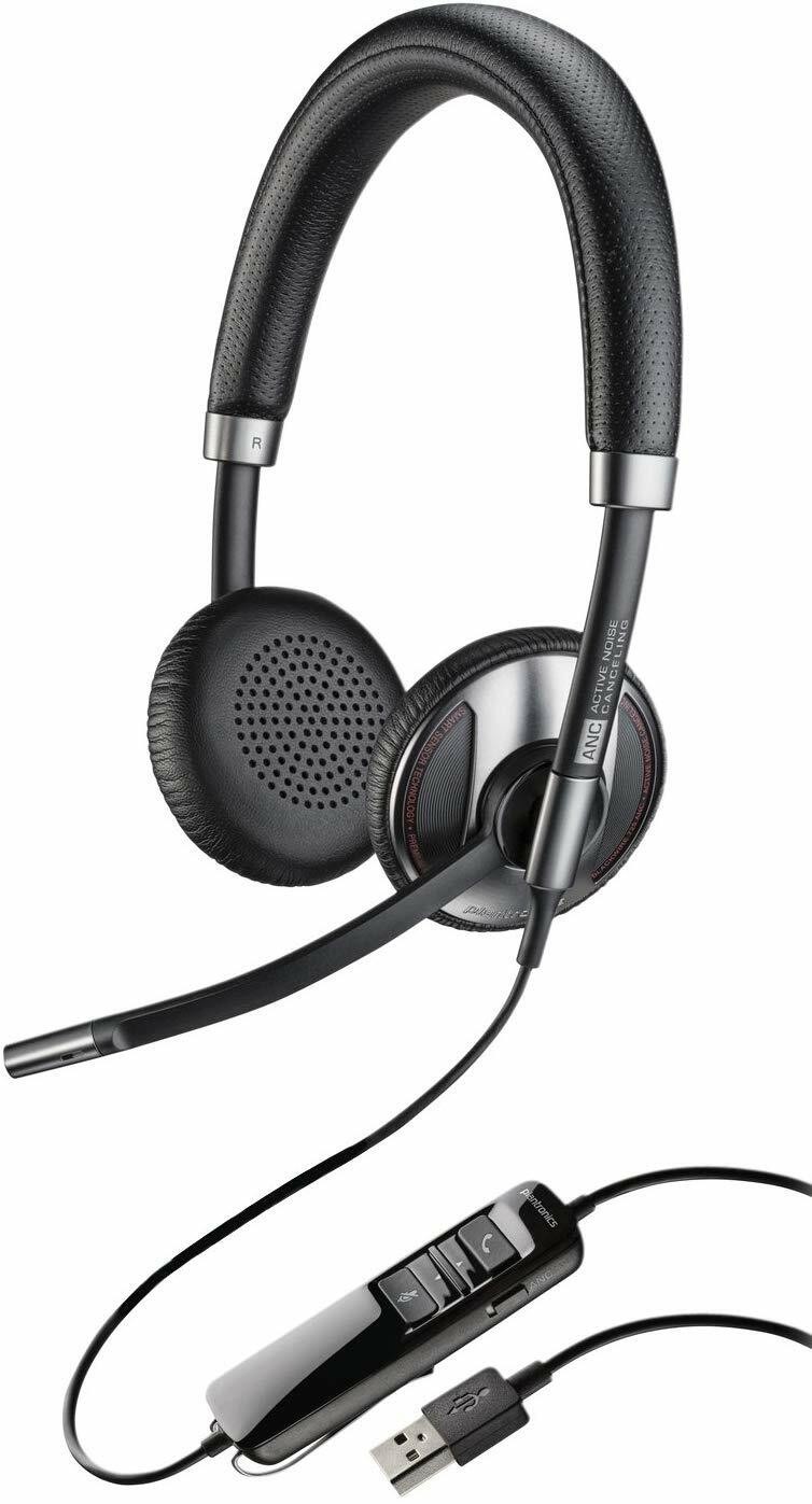 Plantronics Blackwire C725 Wired USB Headset Active Noise Canceling Binaural