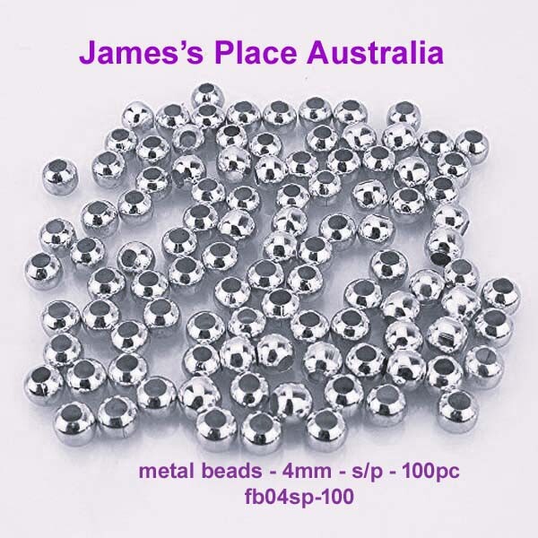 Metal Beads - Round - S/P - various sizes