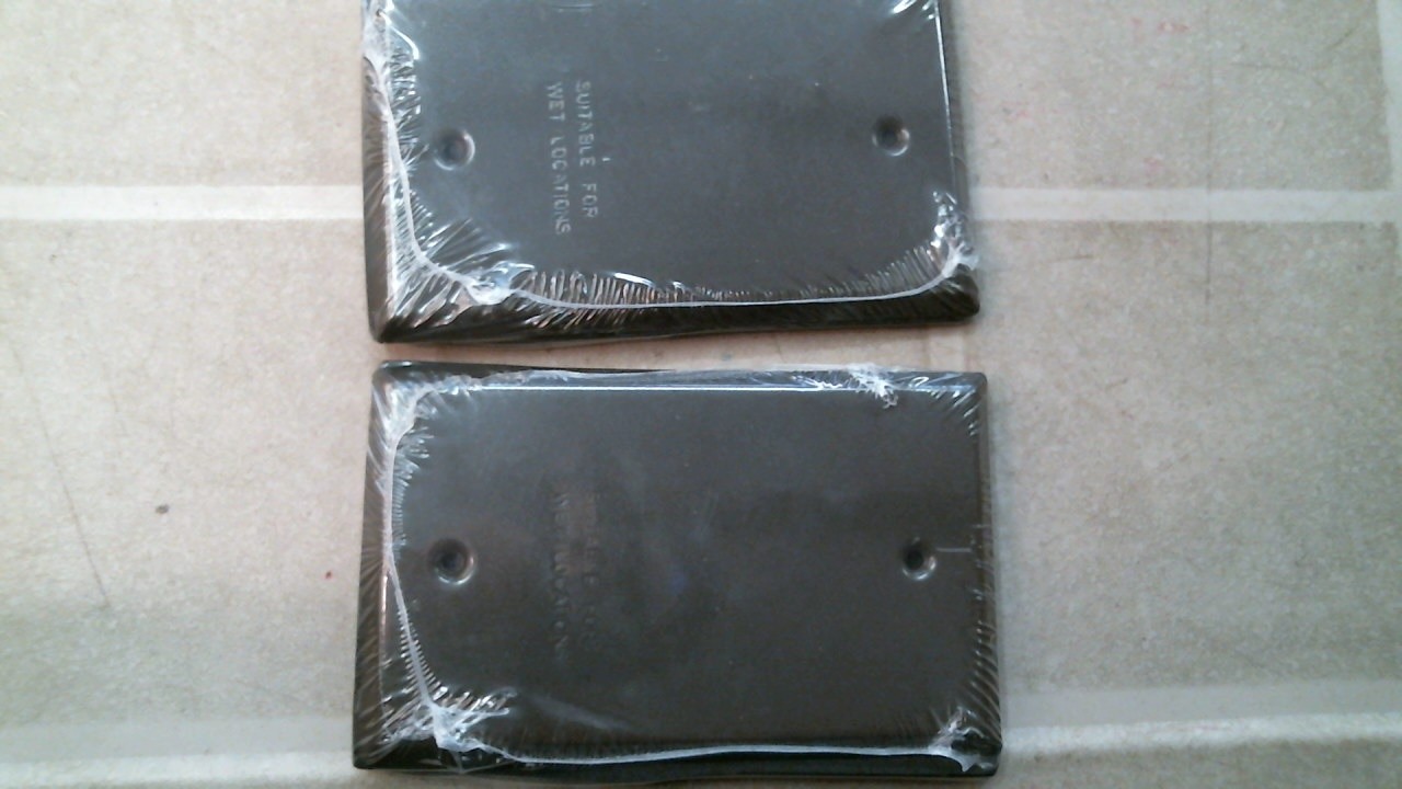 Doit Best 535900 Single Gang Blank Cover, Lot of 2,  FREE SHIPPING