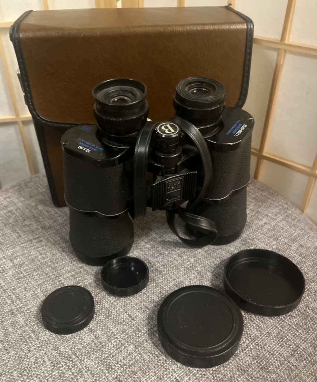 Bushnell Binoculars 10x50 Neck Strap Japan Sportview Insta-Focus & Case 367'-ft