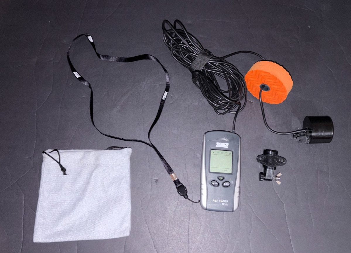 Zebco Fish Finder ZF200 - Tested & Working W/Carry Pouch