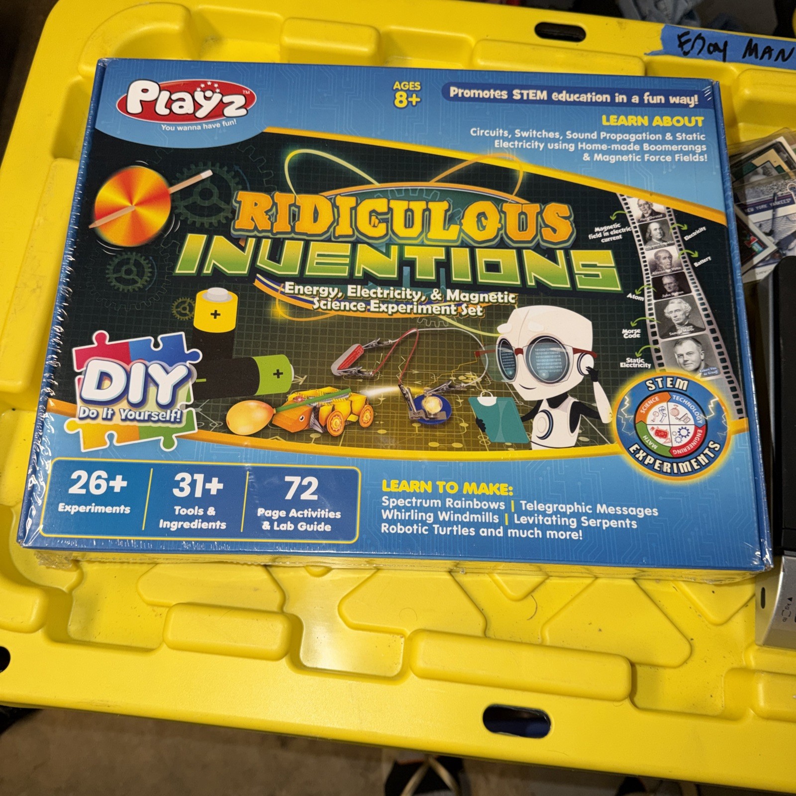 PLAYZ RIDICULOUS INVENTIONS Science Kit Stem Learn & Do Science DIY Projects New