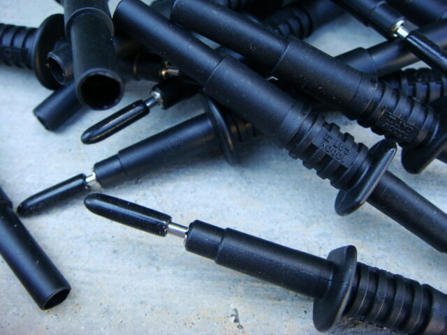 LOT (20) Staubli BLACK Test Probes XPP-80/2-16 w/ Stainless Steel Tips - Unused