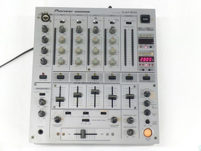 Pioneer DJM-600 DJ Professional Mixer Silver Auto BPM Counter Digital Used item