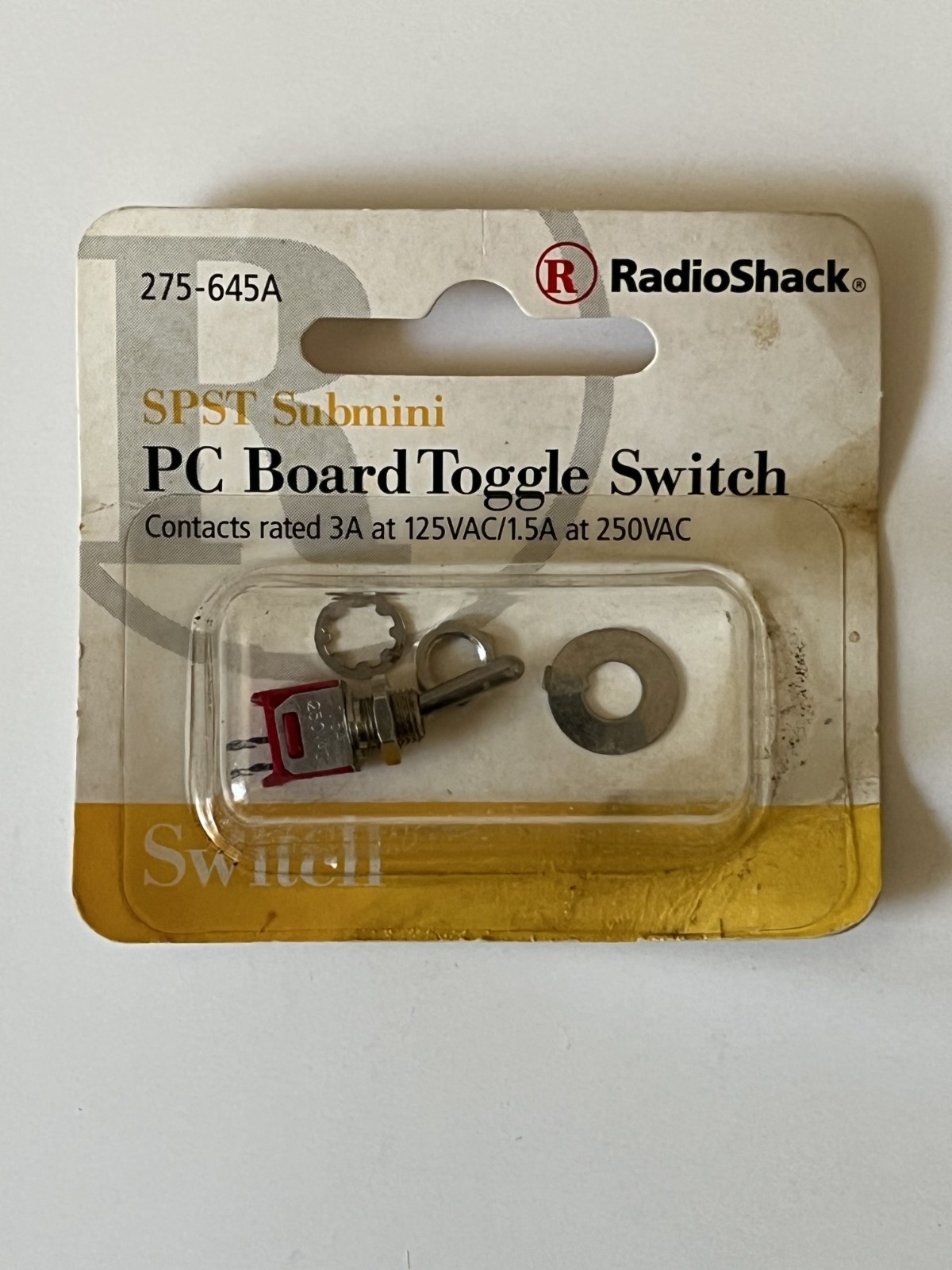Radio Shack SPST Submini PC Board Toggle Switch  275-645A Tandy 🔥NEW NOS💥