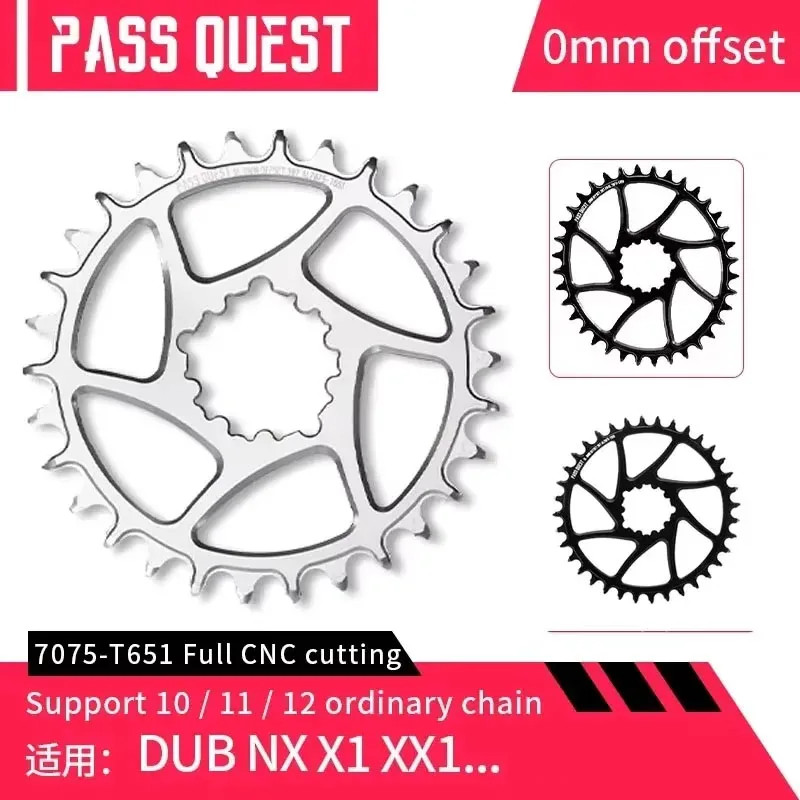 Direct Mount Chainring 0mm Offset Wide Narrow Teeth Chainwheel 30-48T