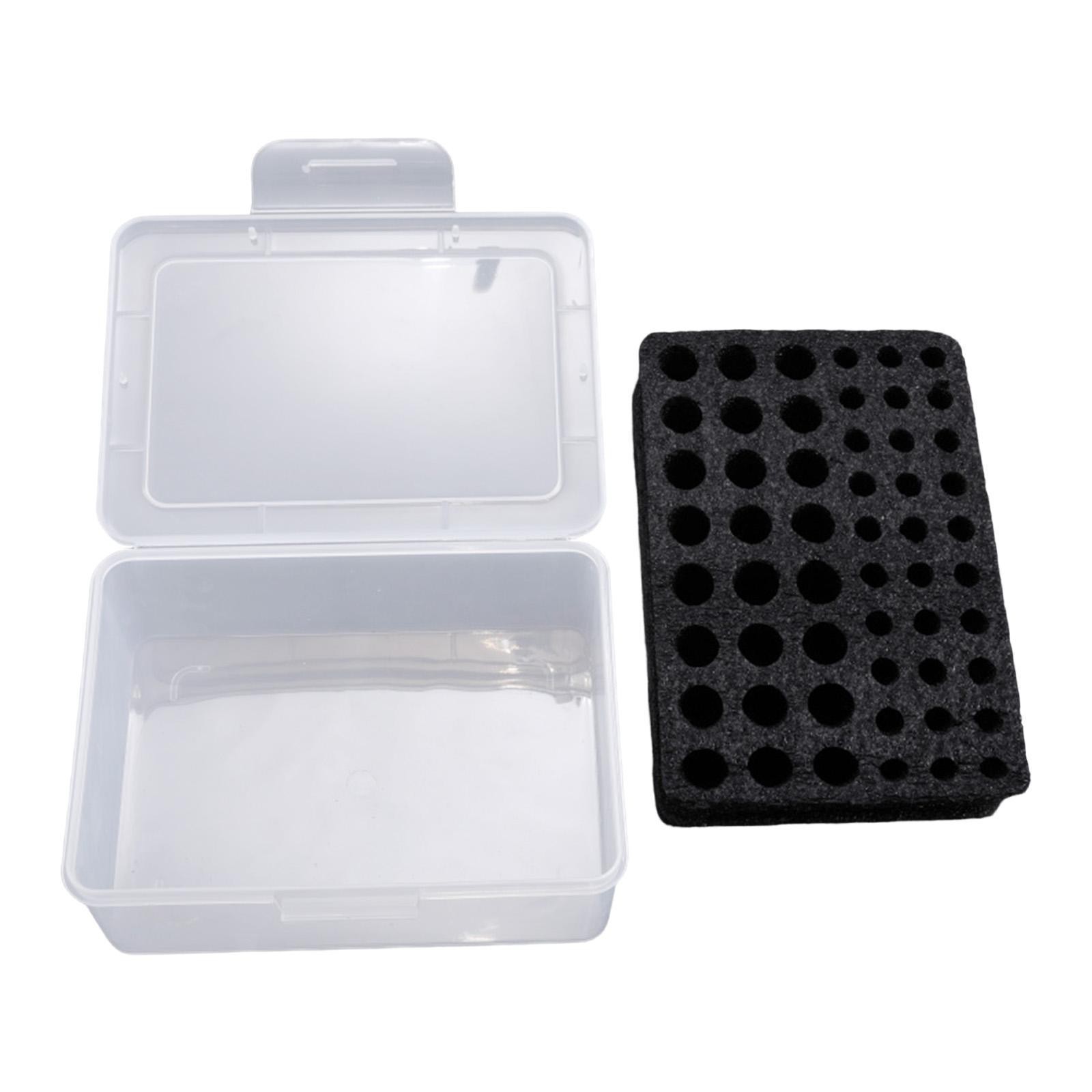Battery Storage Case with Foam Professional Carrier Shockproof Portable