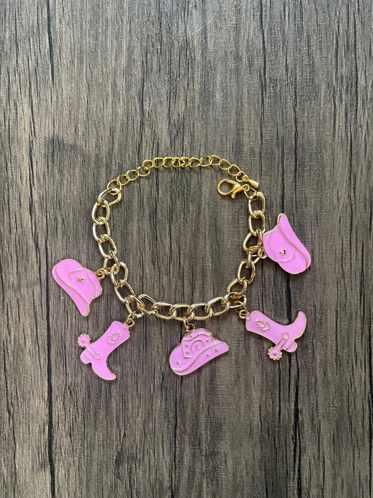 Handmade 4- Piece Western Charm Bracelet Set