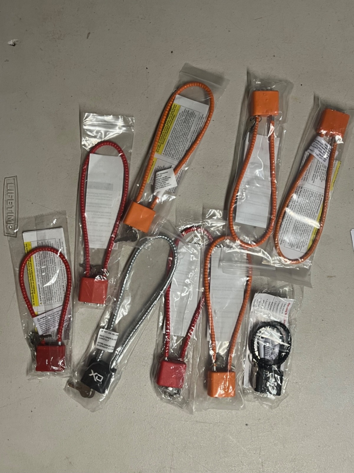 Lot of 9 Firearm Cable Locks