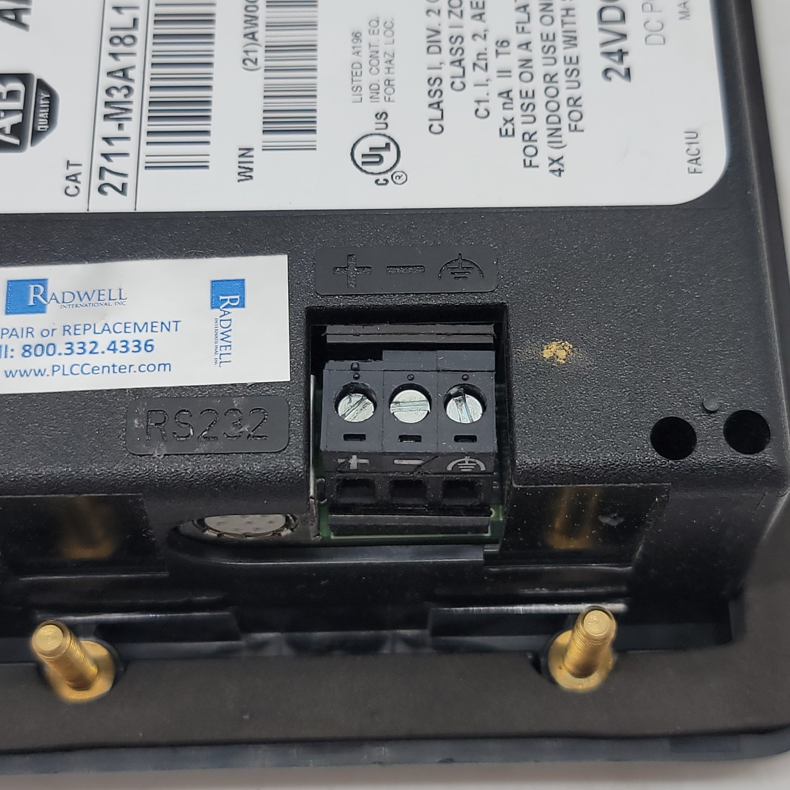Allen-Bradley 2711-M3A18L1 Ser A PanelView 300 Micro Operator Interface