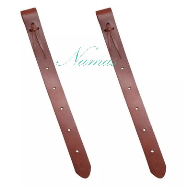 100% Leather Set Of 2 Rear Saddle Flank Cinch Billet Western Saddle Replacement