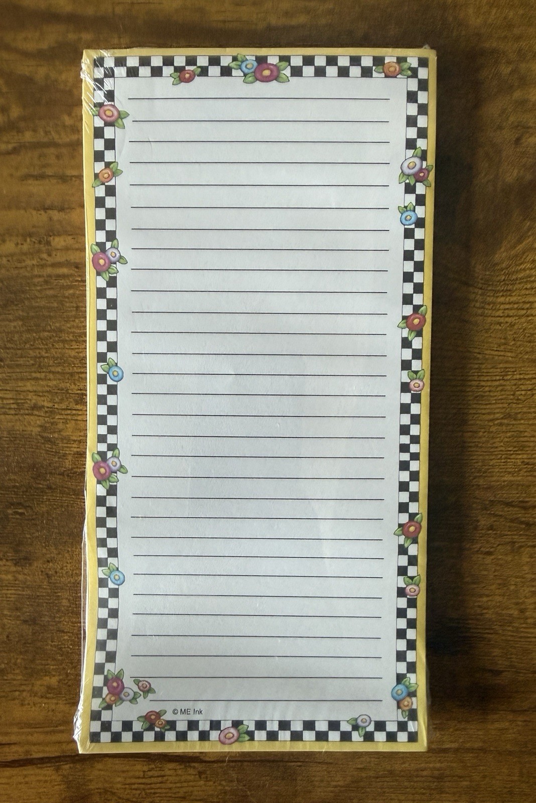 Vintage Mary Engelbreit Magnetic List Pad Checks & FEFs 2004 New