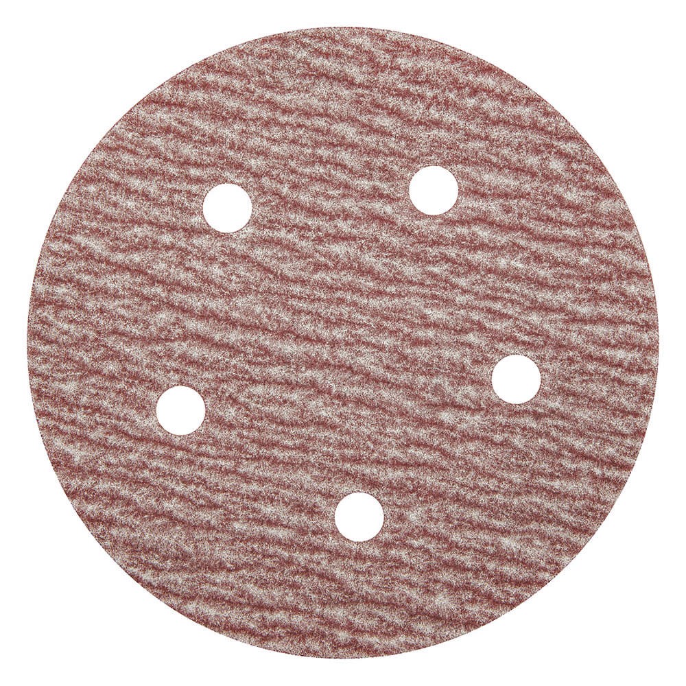 GRAINGER APPROVED 05539520307 Hook-and-Loop Sand Disc,5 in Dia,PK100 436A06
