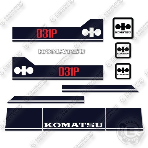 Fits Komatsu D31P-18 Decal Kit Tractor -7 YEAR OUTDOOR 3M VINYL!