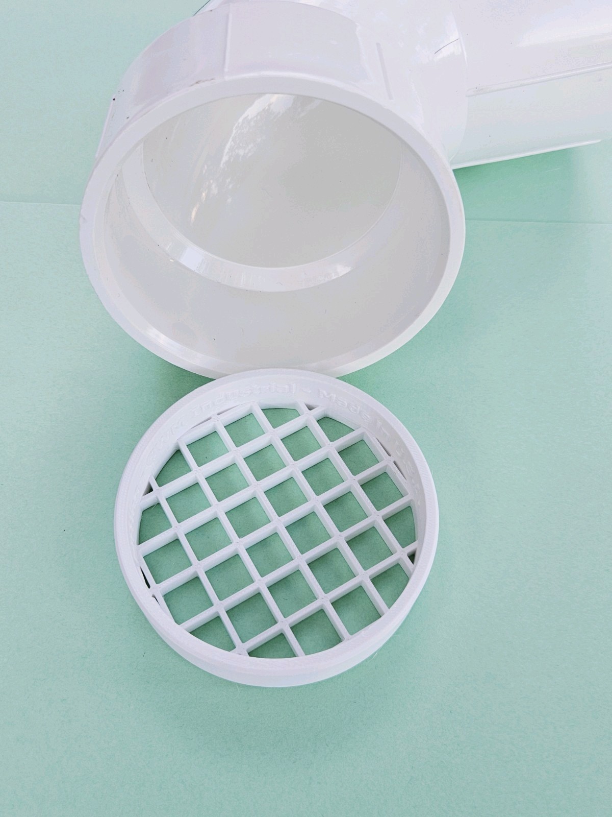 3" PVC Vent Termination, 3.50" OD, 1/2" Mesh Screen, All Plastic for 3" Fitting