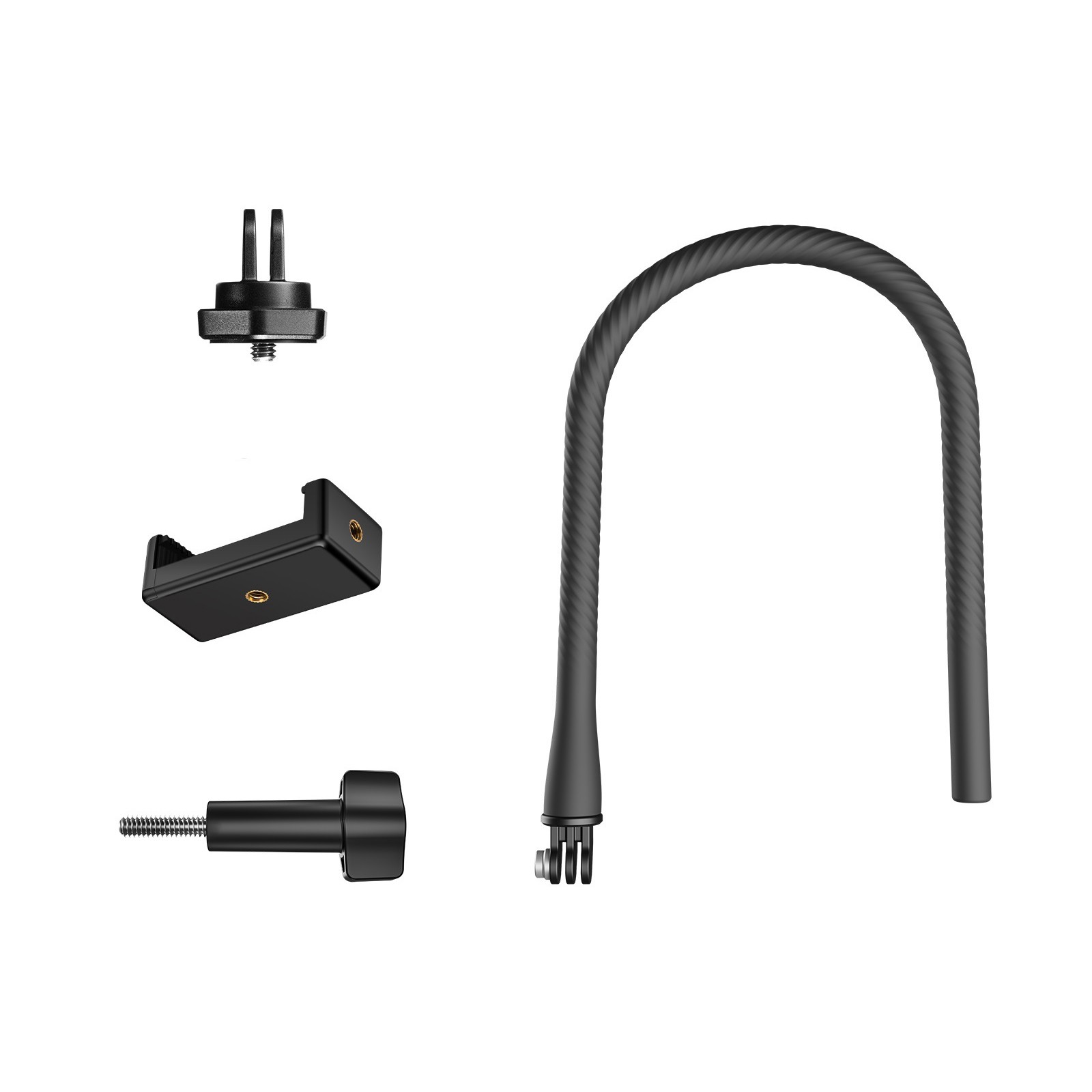 Flexible Mount With Locking Screw Kit For Gopro Camera Accessory Octopus Tripod